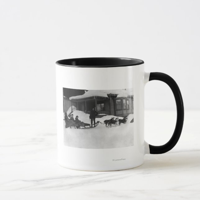Mug Voyage en famille par Dog Sled en Alaska (Droite)