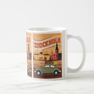Mug voyage en suède de stockholm cadeaux et souvenirs