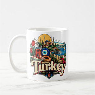 Mug Voyage en Turquie Monument Historique Vintage