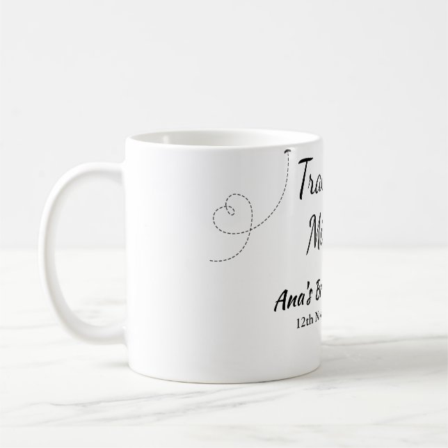 Mug Voyage enterrement de vie de jeune fille ajouter n (Gauche)