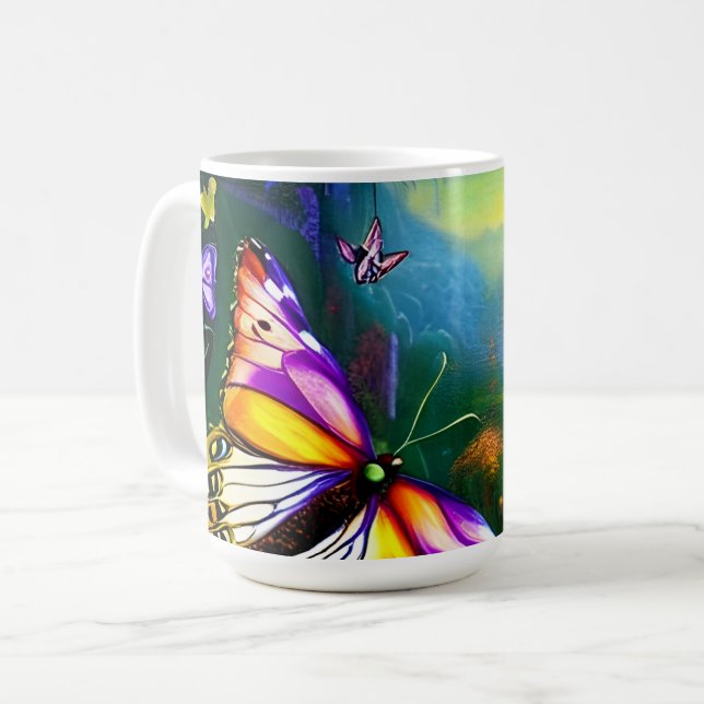 Mug Voyage Fantastique Papillon  (Devant gauche)
