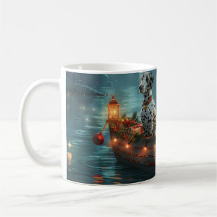 Mug Voyage festif de Noël dalmate