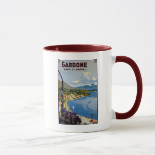 Mug Voyage italien Gardone de policier vintage de lac