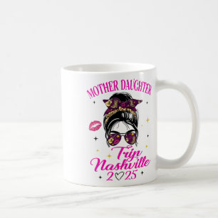 Mug Voyage mère-fille à Nashville 2025 Vacances entre