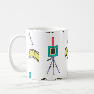 Mug Voyage photographique : Motif de caméra Vintage