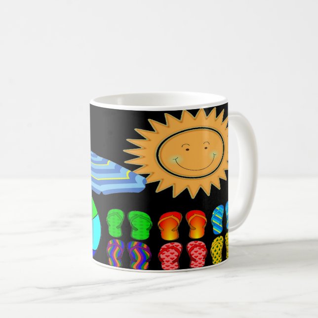 Mug Voyage Plage Côté Vacances (Devant droit)