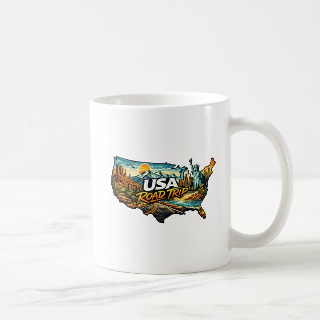 Mug Voyage routier aux États-Unis (Droite)