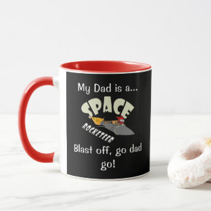 Mug Voyage spatial d'un rocketeer