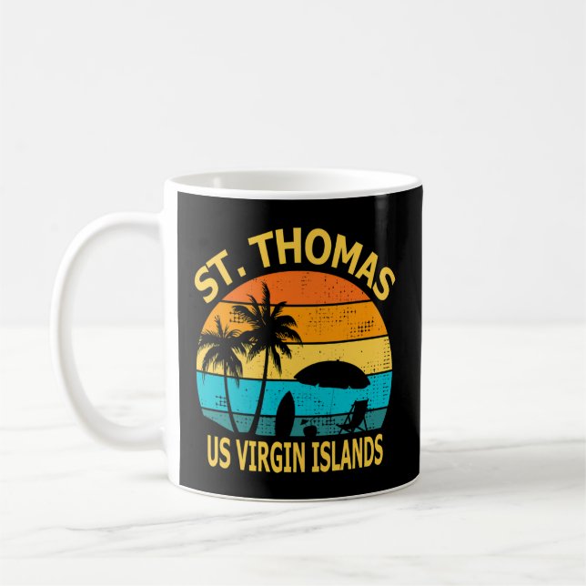 Mug Voyage St Thomas Us Îles Vierges Vacances (Gauche)