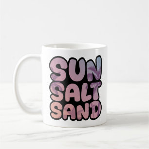 Mug Voyage sur la plage de sel de sable au soleil d'ét