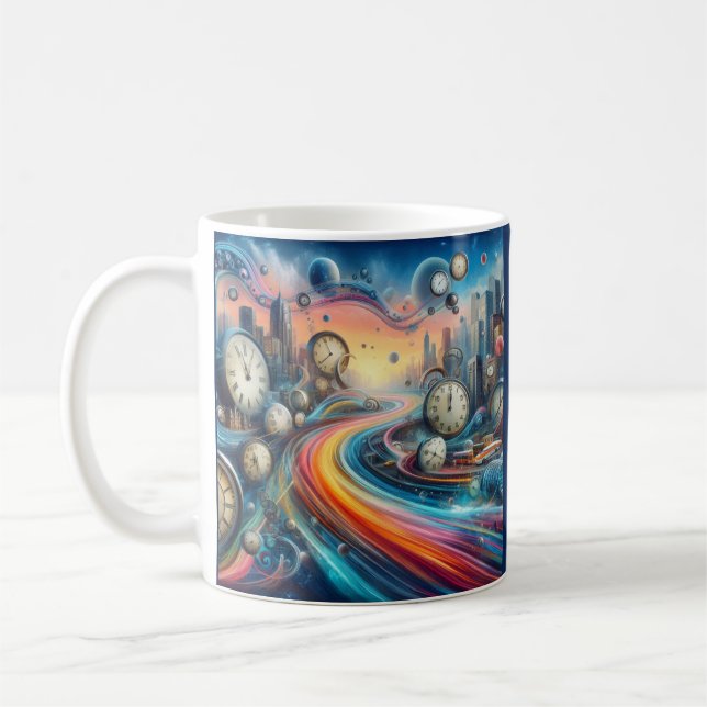 Mug Voyage sur route de déviation de temps (Gauche)