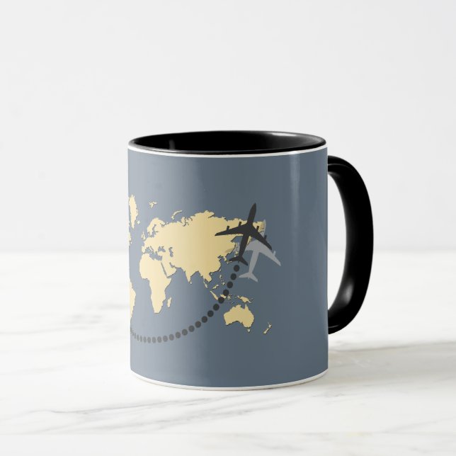 Mug Voyageons l'illustration du monde (Devant droit)