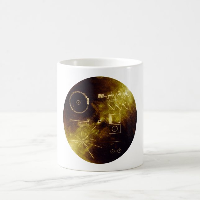 Mug Voyager 1 + 2 Sons de la Terre Record Gold Couvert (Centre)