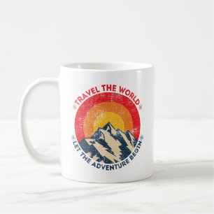 Mug voyager dans le monde laissez l'aventure commencer