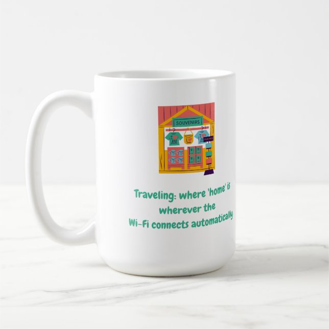 Mug Voyager : où se trouve "home" partout où se trouve (Gauche)