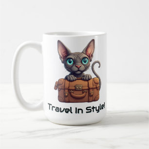 Mug Voyageur Chat Mignon – Cadeau pour les Amoureux de