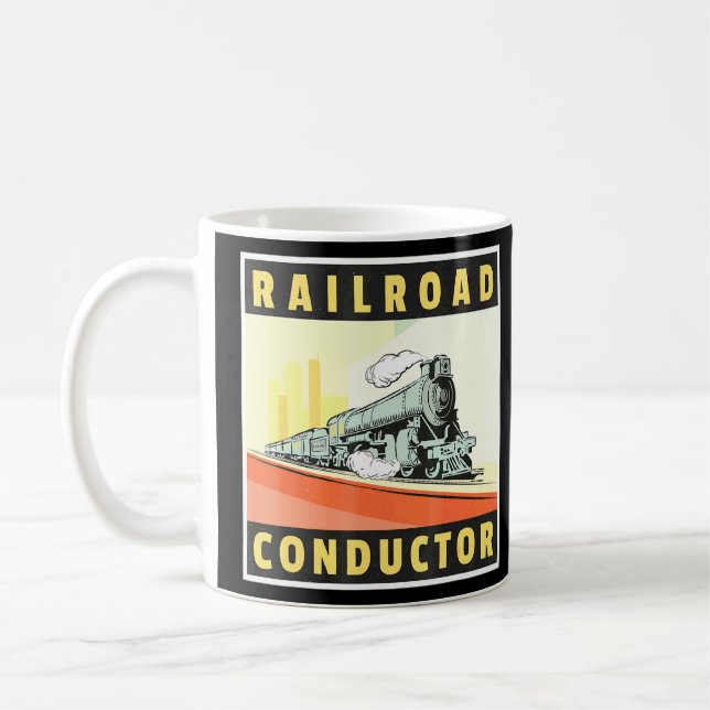Mug Voyageur de chemin de fer Ingénieur de train Ticke (Gauche)