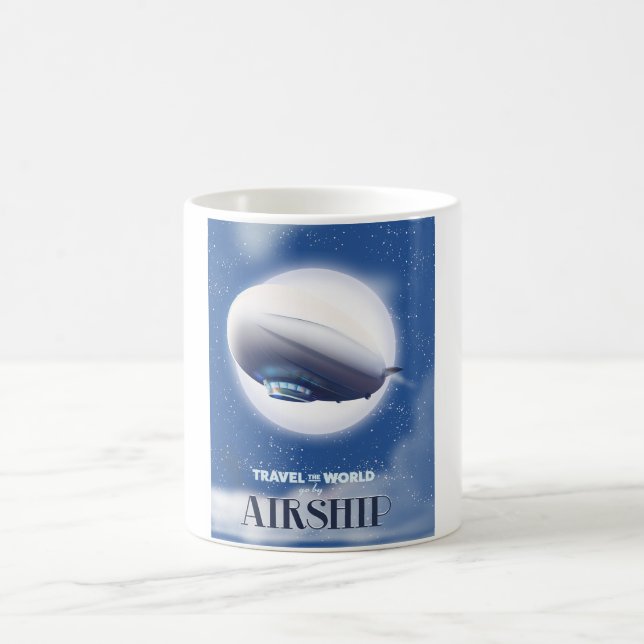 Mug Voyagez autour du monde en dirigeable (Centre)