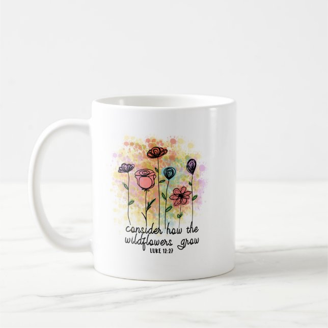 Mug Voyons comment les Fleur sauvage grandissent dans  (Gauche)