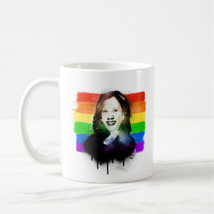 Mug VP Kamala Harris Graffiti de la fierté LGBTQ