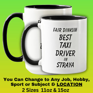 Mug Vrai de vrai MEILLEUR CHAUFFEUR DE TAXI à Straya