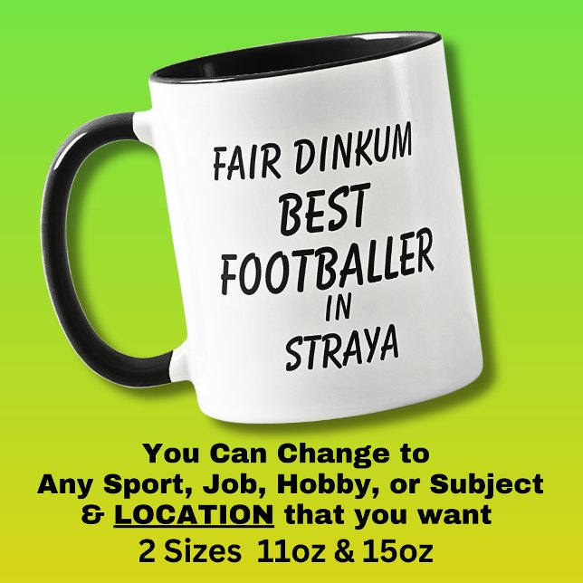 Mug Vrai de vrai MEILLEUR FOOTBALLEUR en Straya  (Créateur téléchargé)