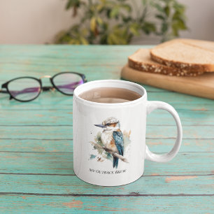 Mug Vrai Kookaburra Bleu, personnalisé