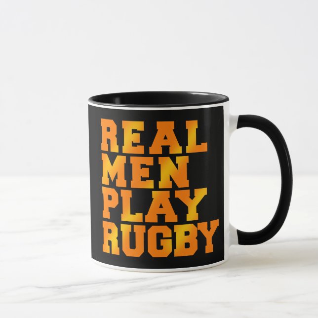 Mug Vrai rugby de jeu d'hommes (Droite)