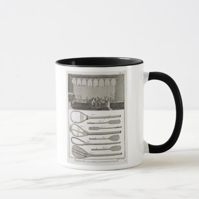 Mug Vrai tennis et la construction des raquettes, de (Droite)