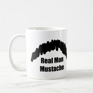 Mug Vraie moustache drôle de chiffon de biscuit