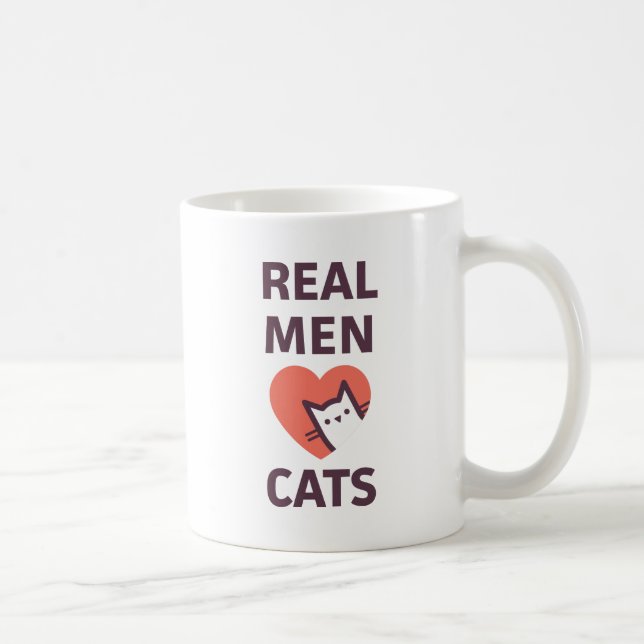 Mug Vrais chats d'amour d'hommes (Droite)