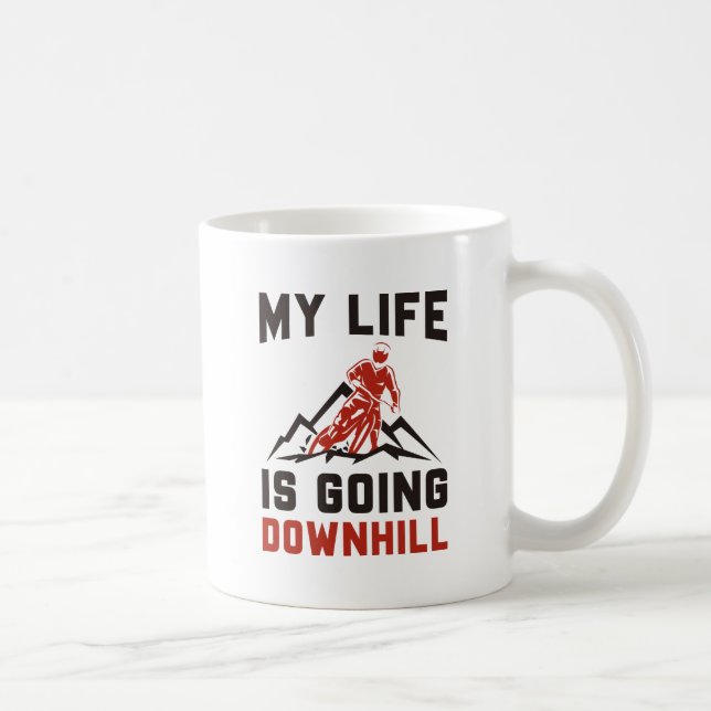 Mug VTT en descente (Droite)