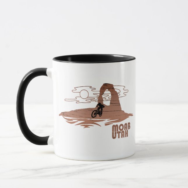 Mug Vtt Moab - Utah Vélo de montagne (Gauche)
