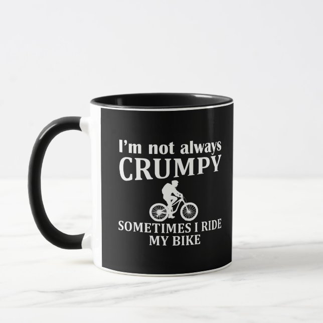 Mug VTT Vélo de Montagne Humour Citation de Cyclisme D (Gauche)