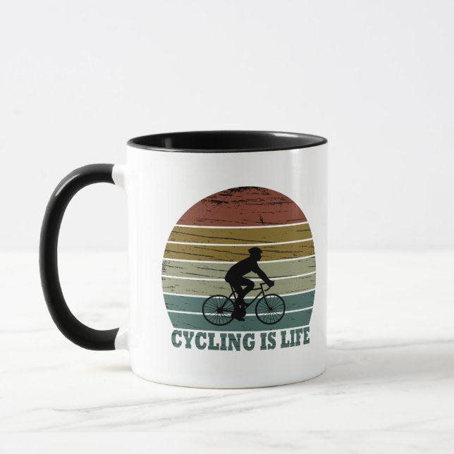 Mug Vtt Vélo Tout Terrain Drôle Cyclisme (Gauche)
