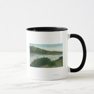 Mug Vue aérienne de baie de belvédère, belvédère