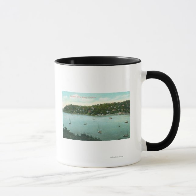 Mug Vue aérienne de Bay Belvedere, CA (Droite)