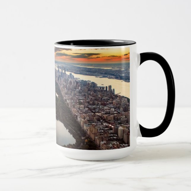 Mug Vue aérienne de Central Park au coucher du soleil (Droite)