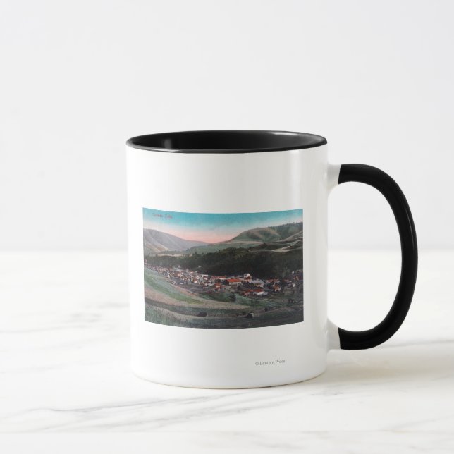 Mug Vue aérienne de CityCuldesac, ID (Droite)