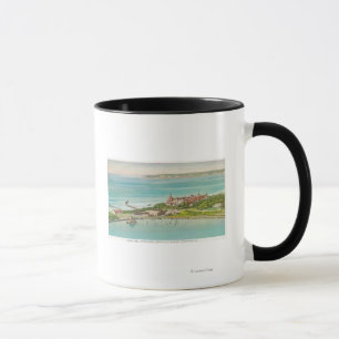 Mug Vue aérienne de del Coronado d'hôtel