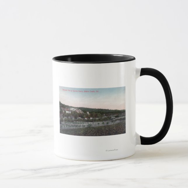 Mug Vue aérienne de la carrière de Granite Knowles (Droite)
