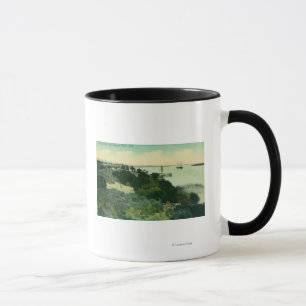 Mug Vue aérienne de la rivière Antioch et San Joaquin