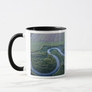 Mug Vue aérienne de la rivière Rouge du Nord