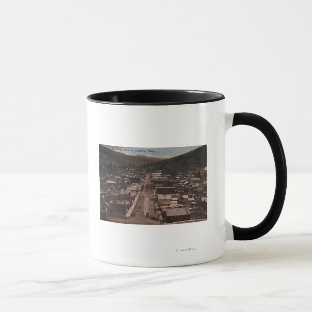 Mug Vue aérienne de la ville 3 (Droite)