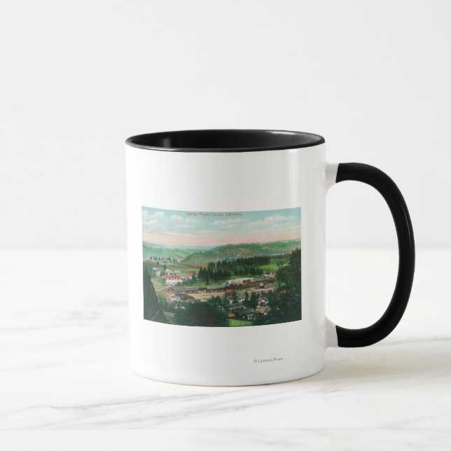 Mug Vue aérienne de la ville de Colfax, CA (Droite)