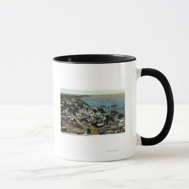 Mug Vue aérienne de la ville de Pèlerm (Droite)