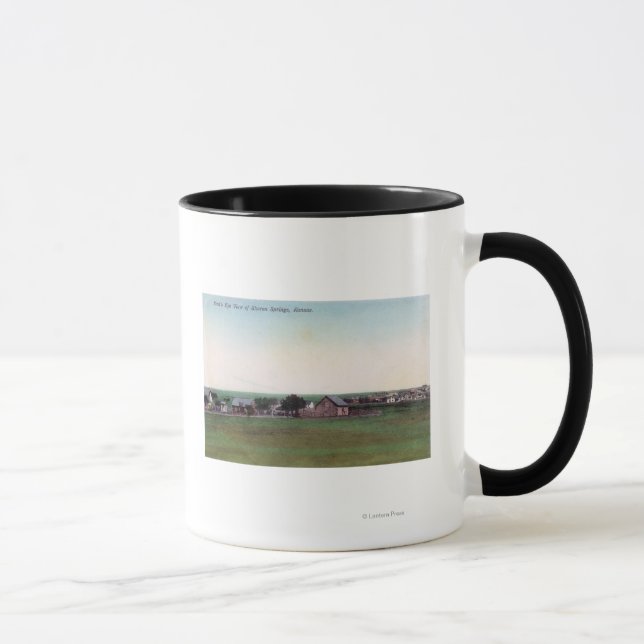Mug Vue aérienne de la ville de Sharon Springs, KS (Droite)