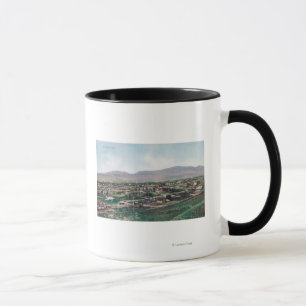 Mug Vue aérienne de la ville depuis les collines