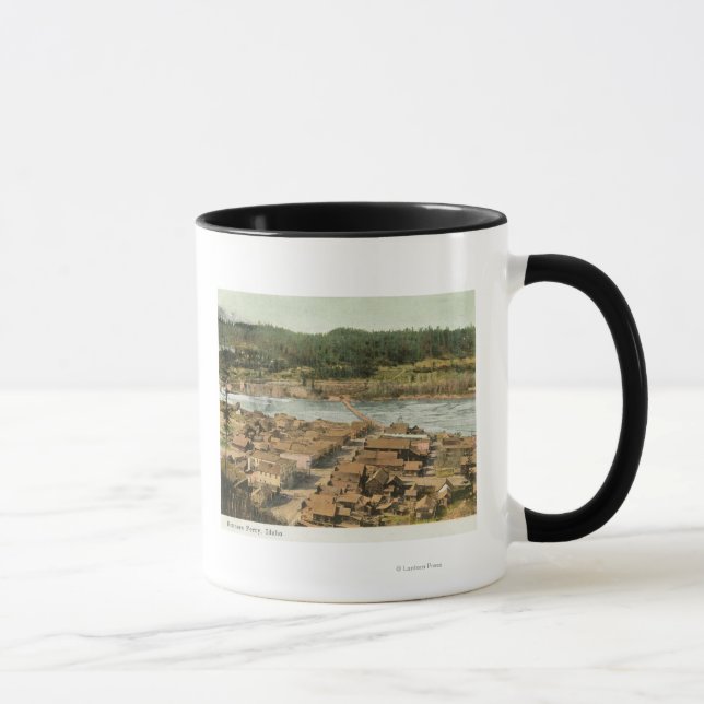 Mug Vue aérienne de la ville et de la rivière (Droite)