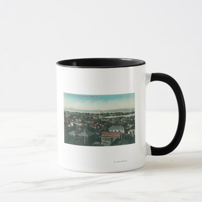 Mug Vue aérienne de la ville et de Mare Island (Droite)